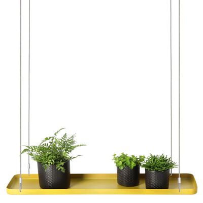 Esschert Design Tabuleiro para plantas suspenso retangular L dourado