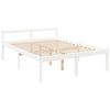 vidaXL Cama para idosos 160x200 cm pinho maci&ccedil;o branco