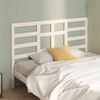 vidaXL Cabeceira de cama 141x4x104 cm pinho maci&ccedil;o branco