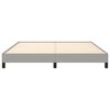 vidaXL Estrutura de cama sem colch&atilde;o 160x200 cm tecido cinzento-claro