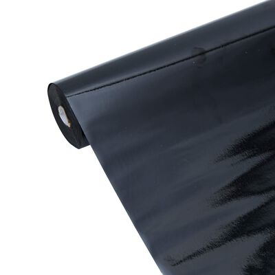 vidaXL Película para janela estática 90x1000 cm PVC preto fosco