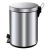 EKO Caixote do lixo com pedal Classic 5 L prateado fosco