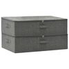 vidaXL Caixas de arruma&ccedil;&atilde;o 2 pcs tecido 70x40x18 cm antracite