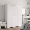 vidaXL Roupeiro BODO 146x53,5x173 cm madeira de pinho maci&ccedil;a branco