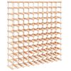 vidaXL Garrafeira para 120 garrafas 112,5x23x123,5 cm pinho maci&ccedil;o