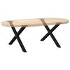 vidaXL P&eacute;s para mesa de centro em formato de X, 2 pe&ccedil;as, preto, 70x (42-43) cm, a&ccedil;o