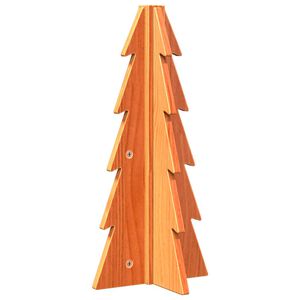 vidaXL &Aacute;rvore de Natal decorativa 49 cm pinho maci&ccedil;o castanho-mel