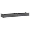 vidaXL Canteiro elevado c/ forro 240x45x25 cm abeto maci&ccedil;o cinzento