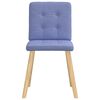 vidaXL Cadeiras de jantar 6 pcs Jeans Tecido Azul