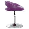 vidaXL Cadeiras de jantar girat&oacute;rias 2 pcs couro artificial roxo