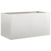 vidaXL Plantador 80x40x40 cm a&ccedil;o inoxid&aacute;vel