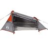 vidaXL Tenda de campismo t&uacute;nel p/ 2 pessoas imperme&aacute;vel cinza/laranja