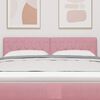 vidaXL Cabeceira com cabeceira Rosa 144 cm Couro Sint&eacute;tico
