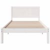 vidaXL Estrutura da Cama Branco 90 x 190 cm Madeira de pinho maci&ccedil;a