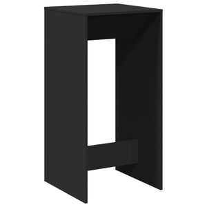 vidaXL Mesa de bar 51x50x103,5 cm derivados de madeira preto