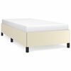 vidaXL Estrutura de cama 80x200 cm couro artificial cor creme