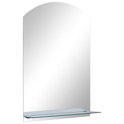 vidaXL Espelho de parede c/ prateleira vidro temperado 40x60 cm