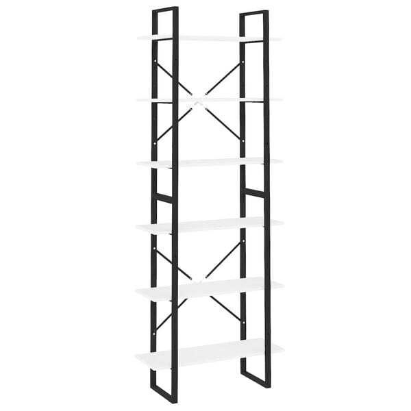 vidaXL Estante alta 80x30x210 cm derivados de madeira branco