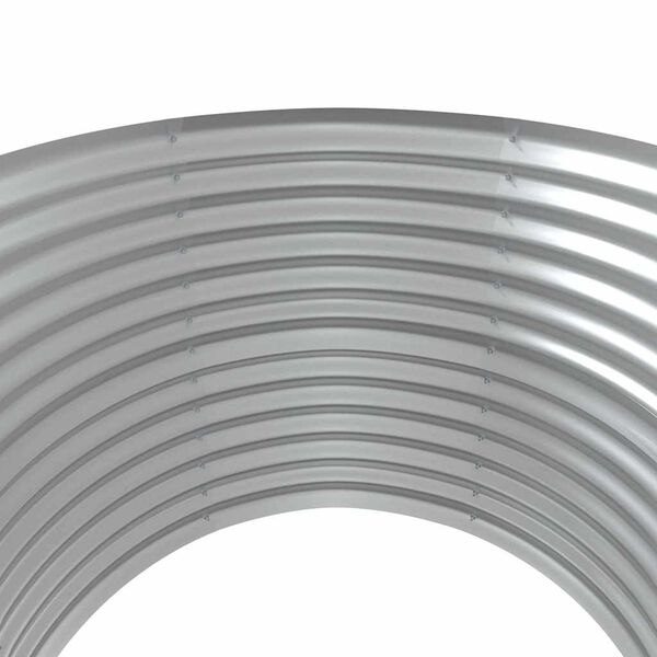 vidaXL Canteiro elevado jardim 100x100x68 aço galvanizado cinzento