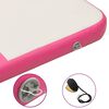 vidaXL Colch&atilde;o de gin&aacute;stica insufl&aacute;vel c/ bomba 200x200x10 cm PVC rosa