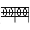 vidaXL Cabeceira de cama 206x4x100 cm pinho maci&ccedil;o preto
