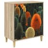 vidaXL Ba&uacute; de Gavetas ZAANDAM Impress&atilde;o Florestal 66 x 36,5 x 75 cm