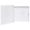 vidaXL Chaveiro com quadro magn&eacute;tico 35x35x4 cm branco