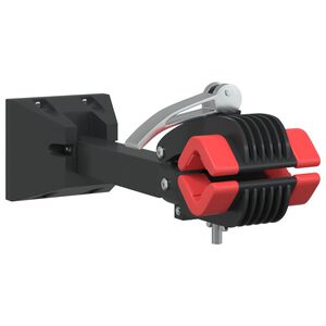 vidaXL Suporte p/ reparar bicicletas de parede a&ccedil;o vermelho/azul