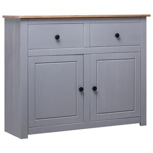 vidaXL Aparador 93x40x80 cm pinho maci&ccedil;o Panama cinzento