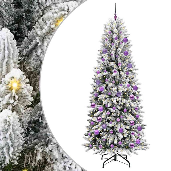 vidaXL &Aacute;rvore de Natal Artificial com 300 LEDs Branco 210 cm