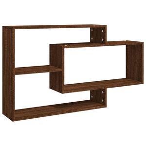 vidaXL Prateleira de parede 104x20x58,5 cm derivados madeira castanho