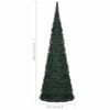 vidaXL &Aacute;rvore Natal pop-up artificial pr&eacute;-iluminada 180 cm verde
