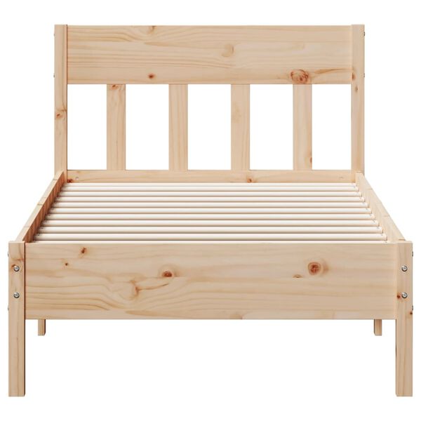 vidaXL Cama sem colch&atilde;o 90x190 cm madeira de pinho maci&ccedil;a