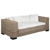 vidaXL Conjunto de sof&aacute;s de 3 lugares, 8 pcs, vime genu&iacute;no