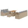 vidaXL Conjunto de Sof&aacute; de Jardim 10 unid. 9-N&uacute;mero de lugares
