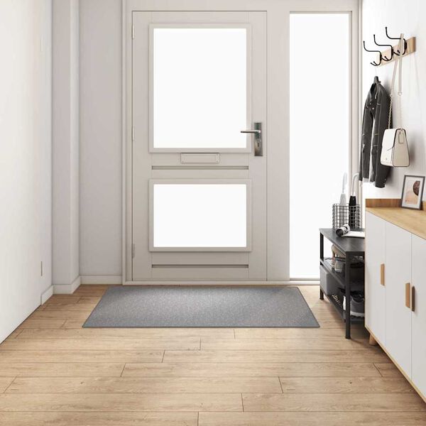 vidaXL Runner de Carpete Cinzento-claro 100 x 150 cm