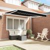 vidaXL Toldo Manual Preto 300 x 250 x 165 cm Poli&eacute;ster