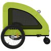 vidaXL Reboque de bicicleta p/ animais tecido oxford/ferro verde