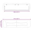 vidaXL Almofad&atilde;o de cabeceira Hvar 200 cm couro artificial branco