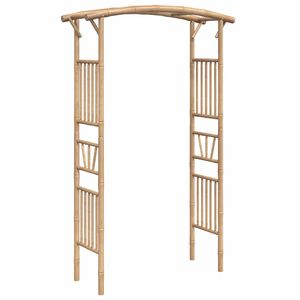 vidaXL Arco para rosas em bambu 118x40x187 cm
