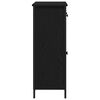 vidaXL Buffet Carvalho Preto 70 x 30 x 80 cm Madeira processada