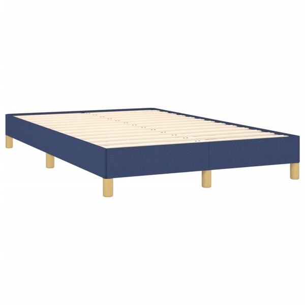 vidaXL Estrutura de cama sem colch&atilde;o 120x200 cm tecido azul