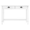 vidaXL Mesa consola Hill c/ 2 gavetas 110x45x74 cm pinho maci&ccedil;o