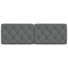 vidaXL Almofad&atilde;o de cabeceira 160 cm tecido cinzento-escuro