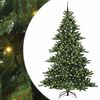 vidaXL &Aacute;rvore de Natal Articulada Artificial Verde 210 cm PVC e A&ccedil;o