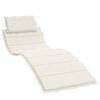 vidaXL Almofad&atilde;o para espregui&ccedil;adeira 186x58x4cm mesclado tecido creme