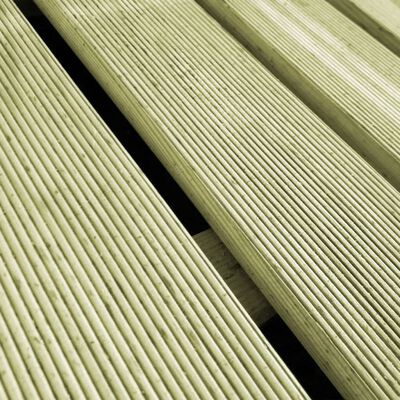 vidaXL Ladrilhos de pavimento 30 pcs 50x50 cm madeira verde