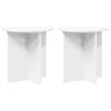 vidaXL Suporte para Plantas 2 pcs Branco &Oslash;40 x 40 cm