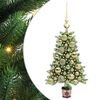 vidaXL &Aacute;rvore de Natal com 150 LEDs com suporte Verde 65 cm PE