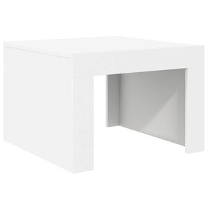 vidaXL Mesa de centro 50x50x35 cm derivados madeira branco
